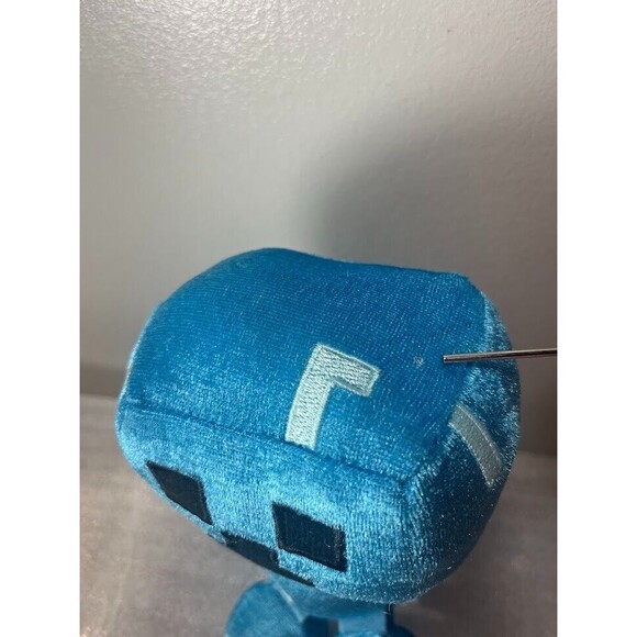 Minecraft Blue Charged Creeper Plush 8” Mojang Jinx 2020 Stuffed Toy Happy - Picture 16 of 16